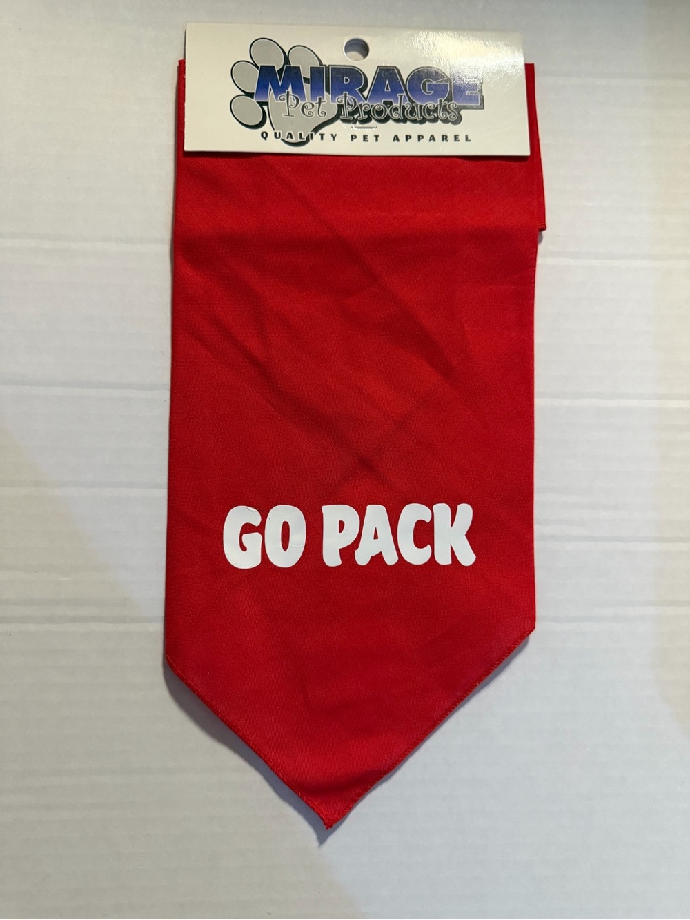 (2) Mirage Pet Apparel Red "Go Pack" Dog Bandana